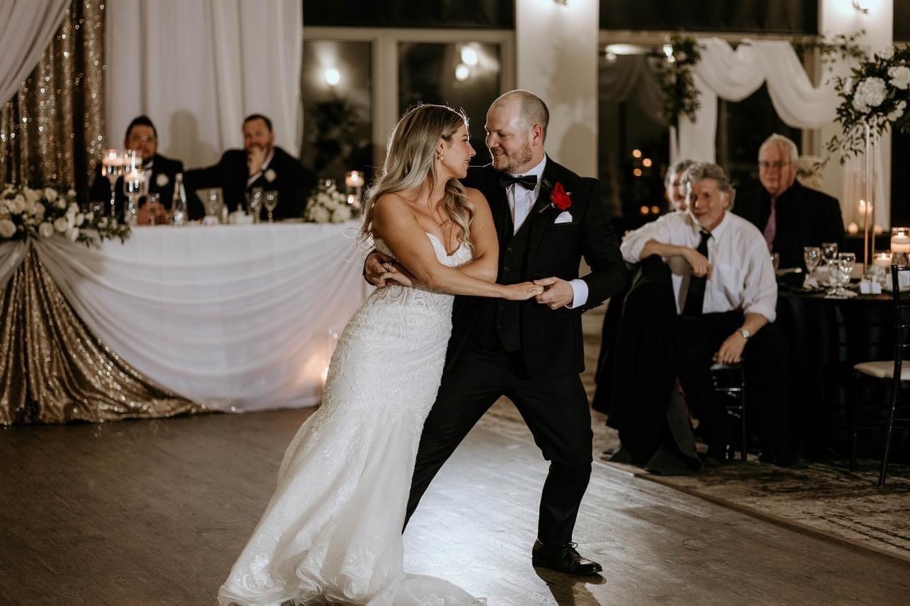 Couple Learning First Wedding Dance